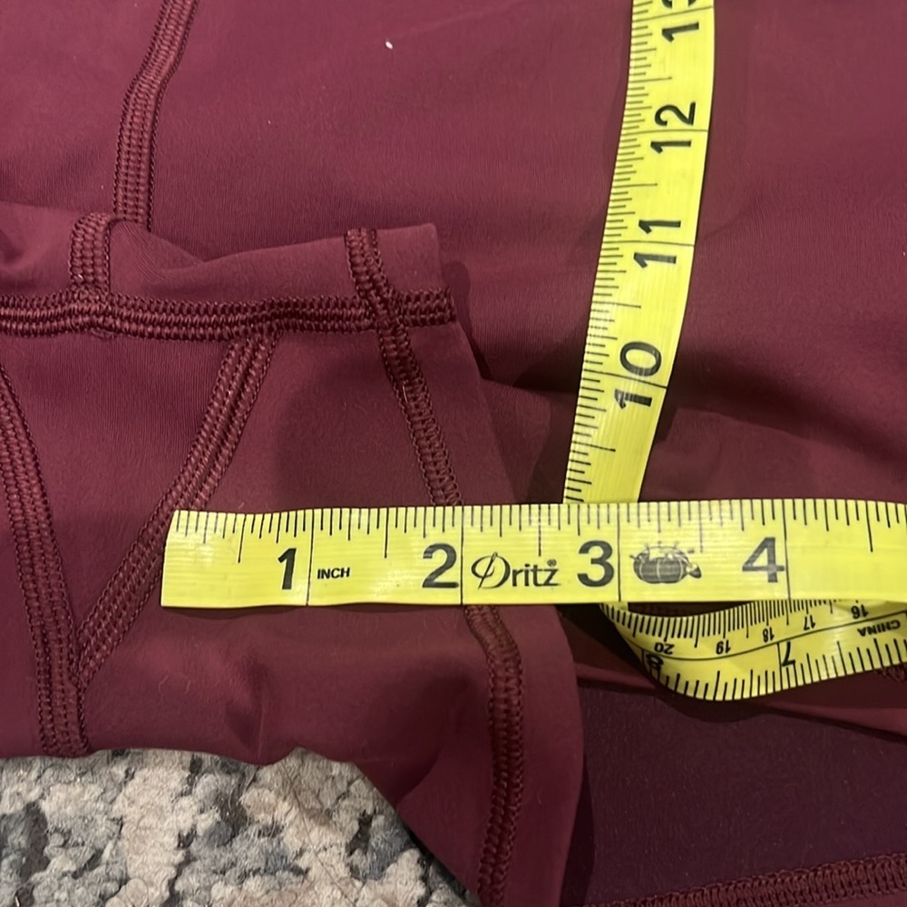 lululemon athletica high rise Maroon Athletic Shorts - Picture 6 of 7